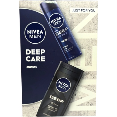 Nivea подаръчен комплект, Мъжки, 2 продукта, Deep Care