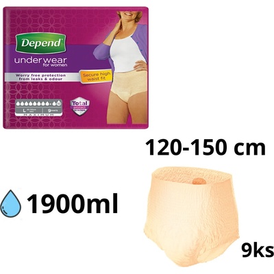 Depend Maximum pre ženy XL 9 ks
