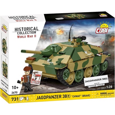Cobi 2670 II WW Jagdpanzer 38 t "CHWAT" Odvážlivec 1:28 731 k