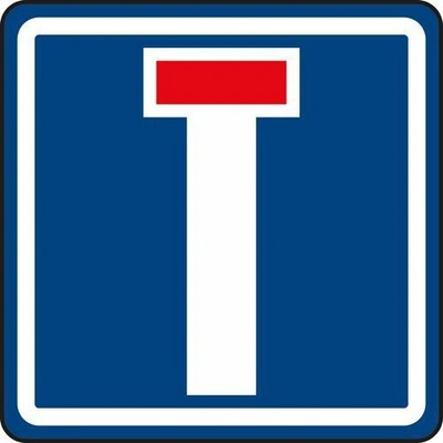 Dopravní značka Slepá pozemní komunikace (IP10a)
