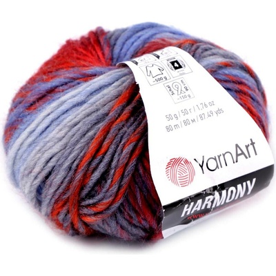Pletací příze Harmony 50 g Varianta: 2 (A-2) modrá, Balení: 1 ks 50464/123727/235004