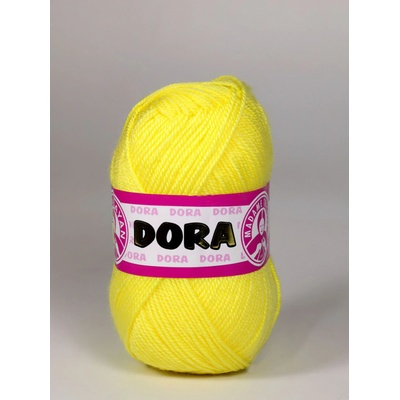 Pletací příze Madame Tricote paris DORA 028 žlutá, klasická, 100g/250m