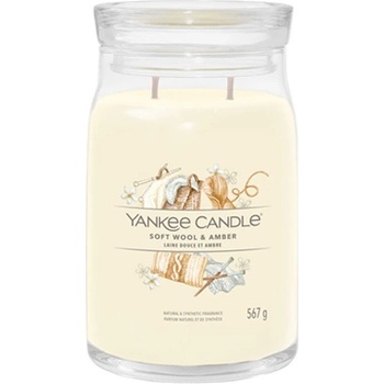 Yankee Candle Soft Wool & Amber ароматична свещ 567 гр
