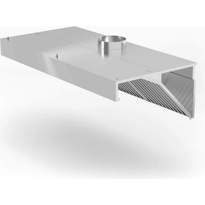HENDI Nástěnná šikmá digestoř s osvětlením 1200x700x450 mm