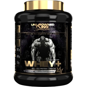 UnKrowned King Whey+ Protein | with Whey Concentrate, Egg Protein & Creatine [2000 грама] Бисквити с крем