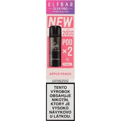 ELF BAR ElfBar Elfa Pro V2 cartridge Apple Peach 2 x 2 ml 20 mg