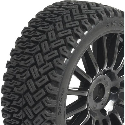 HOBBYTECH RALLYCROSS nalepené gumy černé disky 2 ks