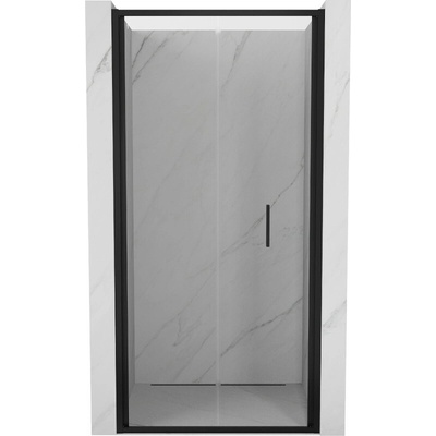 Mexen Exo, skladacie dvere do otvoru 75x200 cm, 6mm číre sklo, čierny profil, 816-075-000-70-00