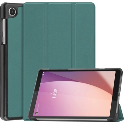Vsetkonamobil 56025 LEATHER Zaklápací obal pre Lenovo Tab M8 4. generácia 4th gen zelený