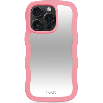 Holdit Гръб Holdit Wavy Case за iPhone 15 Pro - Rouge Pink/Mirror