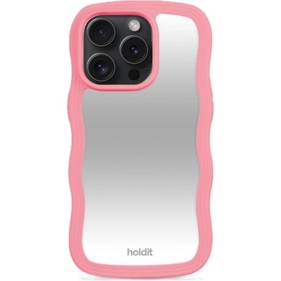 Holdit Гръб Holdit Wavy Case за iPhone 15 Pro - Rouge Pink/Mirror