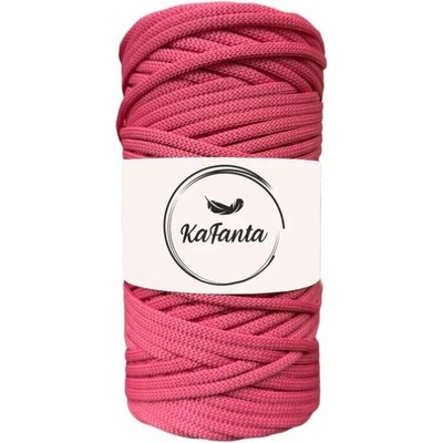 Polyesterová priadza plochá 5mm/100m malinová