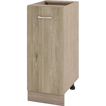 ИРИМ Долен шкаф с една врата и рафт Сити МДА-40 мока / дъб сонома арвен 35 см