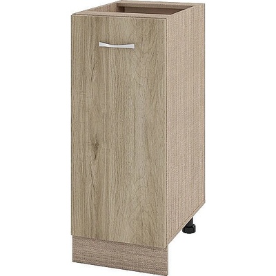 ИРИМ Долен шкаф с една врата и рафт Сити МДА-40 мока / дъб сонома арвен 35 см