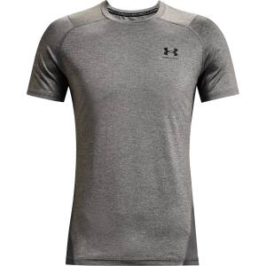 Under Armour HeatGear® Fitted Short Sleeve Mens - Carbon Heather