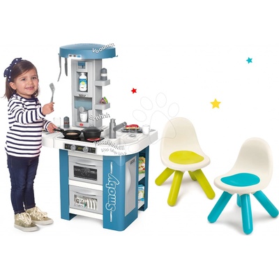 Smoby Set kuchyňka s technickým vybavením Tech Edition elektronická se dvěma židlemi