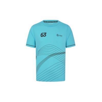 Mercedes AMG Petronas мъжка тениска George Russell Sports blue F1 Team 2024 - XXL (21465-104)