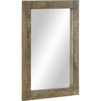 vidaXL Огледало за баня 50x2, 5x70 cm Масивно дърво Манго (4017823)