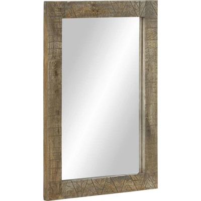 vidaXL Огледало за баня 50x2, 5x70 cm Масивно дърво Манго (4017823)