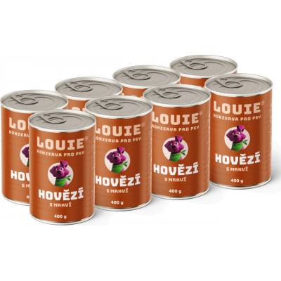 Louie Hovädzie s mrkvou 8 x 400 g