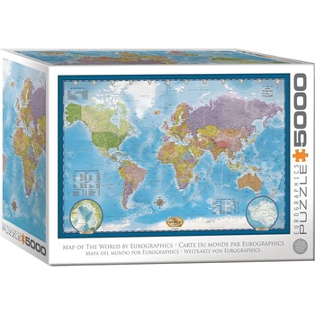 EUROGRAPHICS - Puzzle Map of the World - 5 000 piese