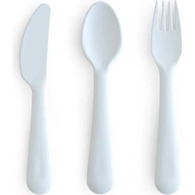 Mushie Set příborů Cutlery Powder Blue 3 ks