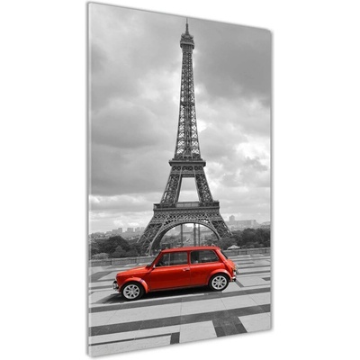 Vertikálny foto obraz sklenený Eiffelová veža Paríž 50x100 cm