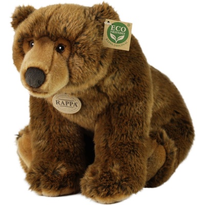 Rappa Плюшена играчка Rappa Еко приятели - Кафява мечка, седяща, 40 cm (223790)
