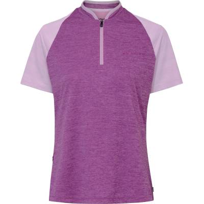 Vaude Дамска фланелка с къс ръкав за колоездене Vaude Women's Tamaro Half Zip Shirt IV Cycling jersey - Magenta - размер 42 (EU) (156-2552-0814)