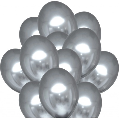 Balonky.cz Balónky chromové stříbrné 30 cm