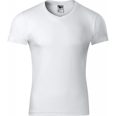 MALFINI Malfini slim fit v-neck 146 / Мъжка тениска с "v" деколте - бяла l (1460015)