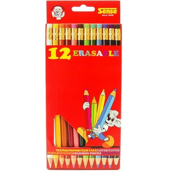 Sense Цветни моливи с гумичка (10349)