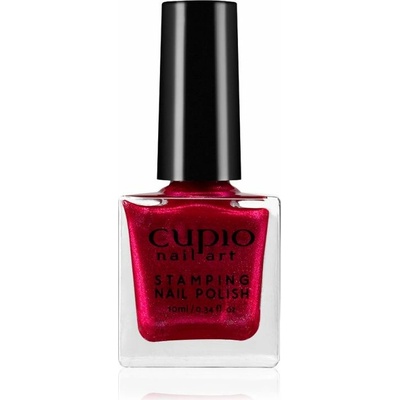 Cupio Stamping lak - Glitter Red 10ml