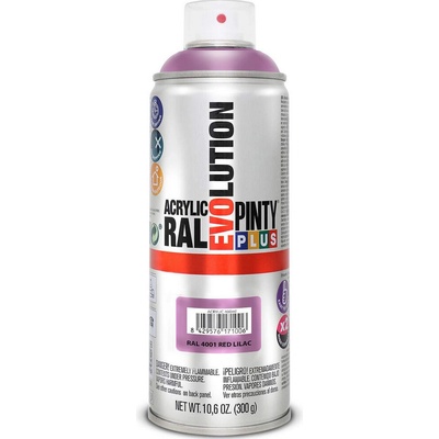 Pinty Plus Evolution - farebný sprej v odtieňoch podľa RAL - RAL4001 - Fialová - 400 ml