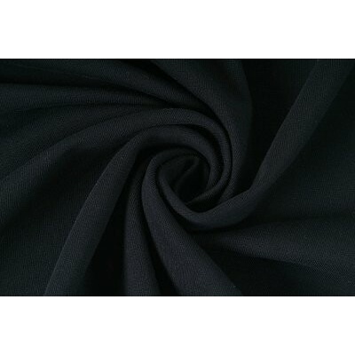 Elastická teplákovina počesaná, černá, látky, metráž / 50 cm