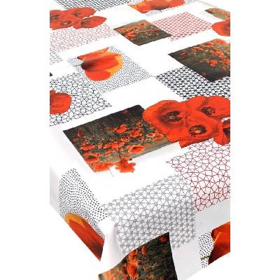 Obrus PVC 3581479 metráž, 20 m x 140 cm, vlčie maky, IMPOL TRADE