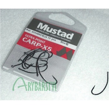 Mustad UltraPoint Carp X5 vel.6 10 ks