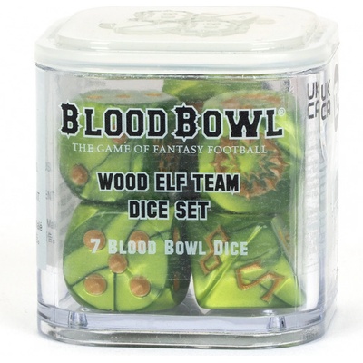 GW Warhammer Blood Bowl Wood Elf Team Dice Set