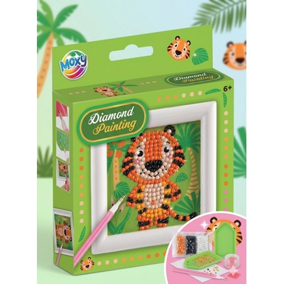 Grafix diamantové malování sada 9,5 x 9,5 cm tygr – Hledejceny.cz