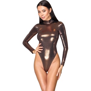 Cottelli Collection Shimmering Long Sleeved Body 2633280 Rose-Gold & Copper L
