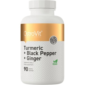 OstroVit Turmeric + Black Pepper + Ginger [90 Таблетки]