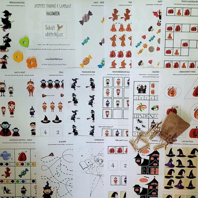 Sada aktivit - HALLOWEEN Provedení: Komplet - hotové aktivity k okamžitému použití