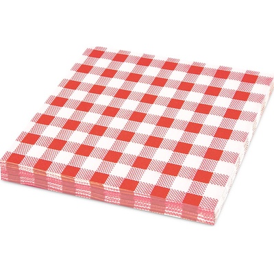 Wimex servítky 1V Karo červené 33x33cm 100ks