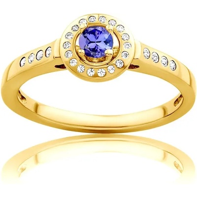 SAVICKI Пръстен Blue Lagoon: злато, танзанит
