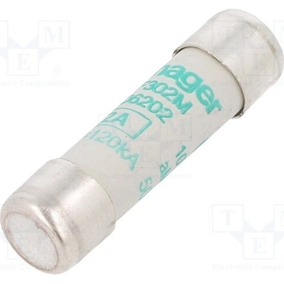 HAGER LF302M Pojistka: tavná; kulatý,průmyslová; 2A; 500VAC; aM; 10x38mm