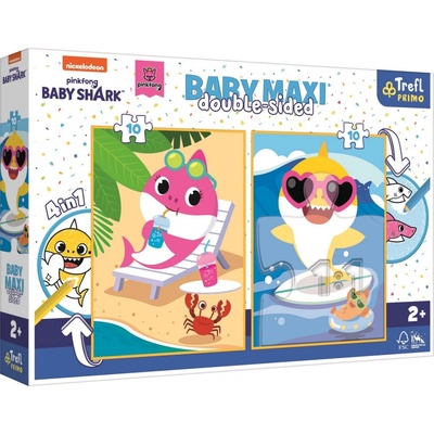 Trefl Oboustranné Baby Shark BABY MAXI 2x10 dielov