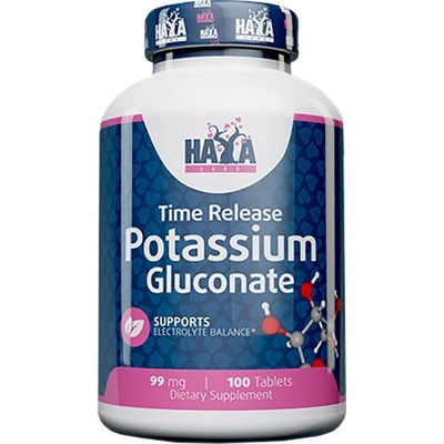 Haya Labs Time Release Potassium Gluconate 99 mg [100 капсули]