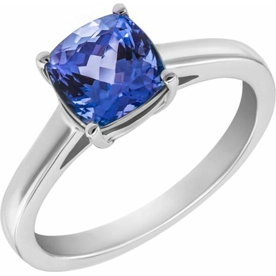Eppi zlatý prsten s cushion tanzanitem Darion R34044