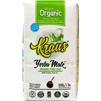 Yerba Maté Kraus Organic Pure Leaf 500 g