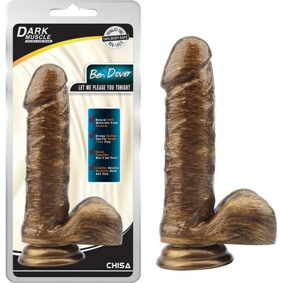 DarkMuscle ben dover gold Klasické dildo s přísavkou zlaté Žlutý